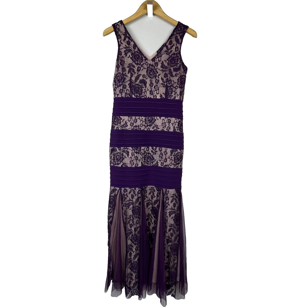 Cardalate Maxi Dress Size‎ S – Lace Pleated Nude Lining Whimsigoth Fairycore